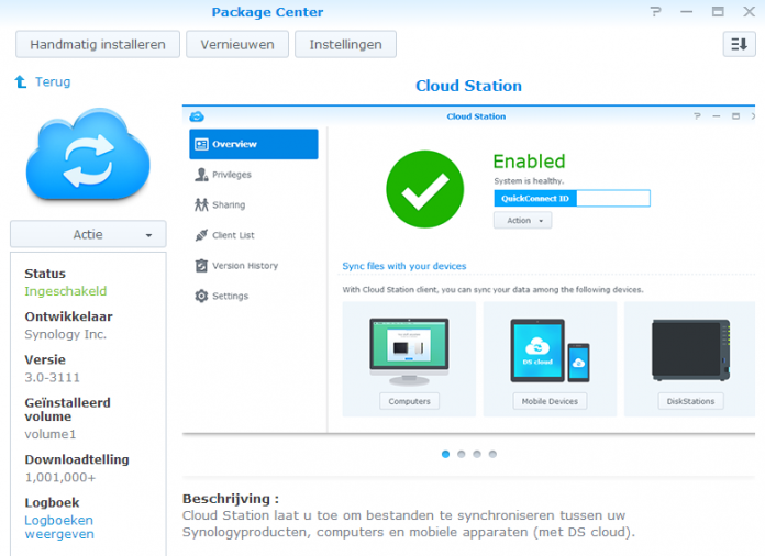 synology cloud station client update